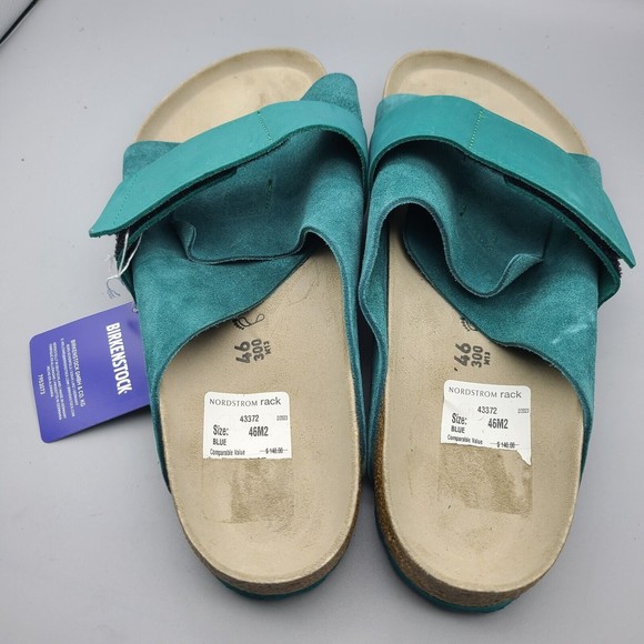 Birkenstock Kyoto Mens Slide Sandals teal comfort sz US 13 /EUR 46 main image 4